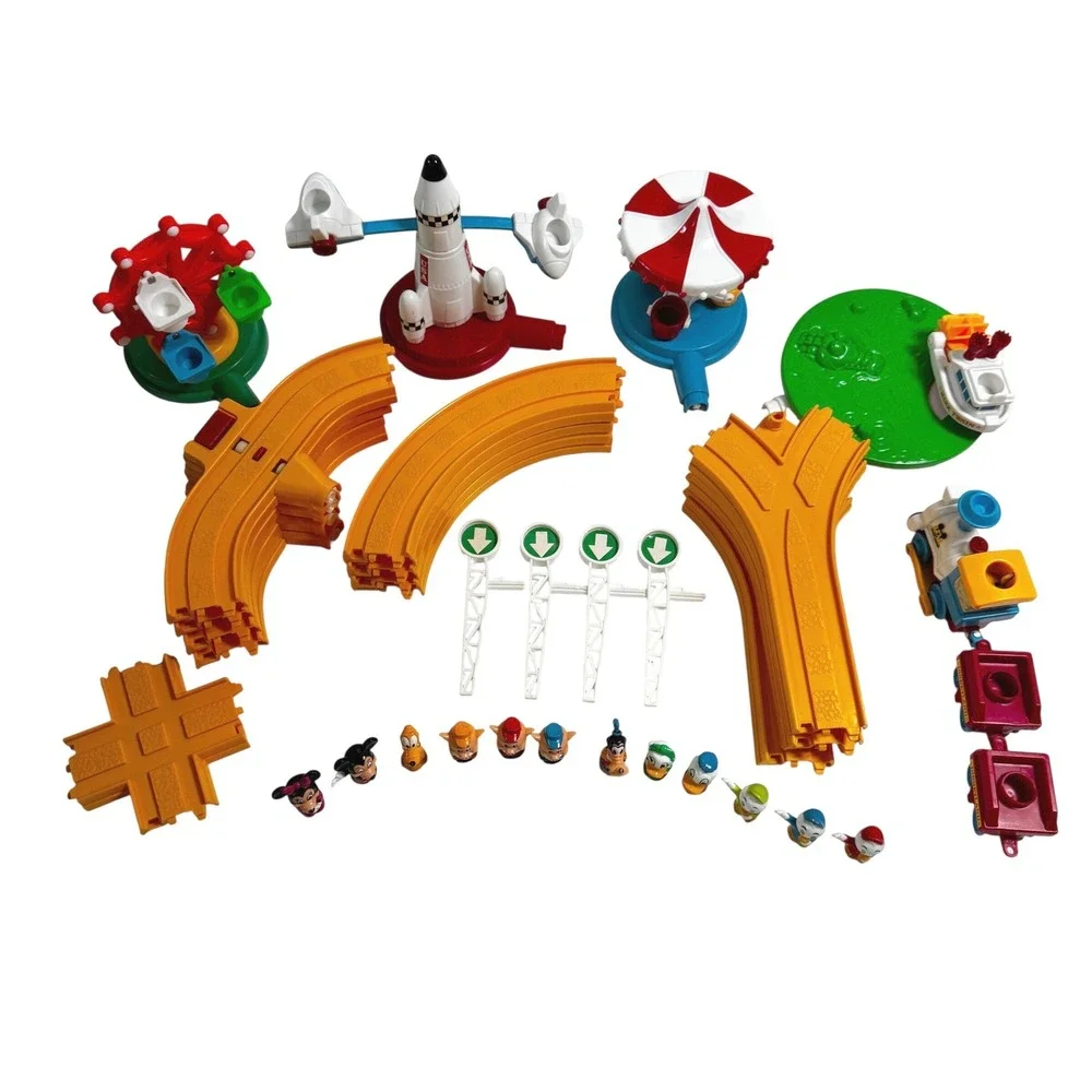 Vintage 1986 Disneyland Playmates Park Train Set Mickey Mouse All Pieces